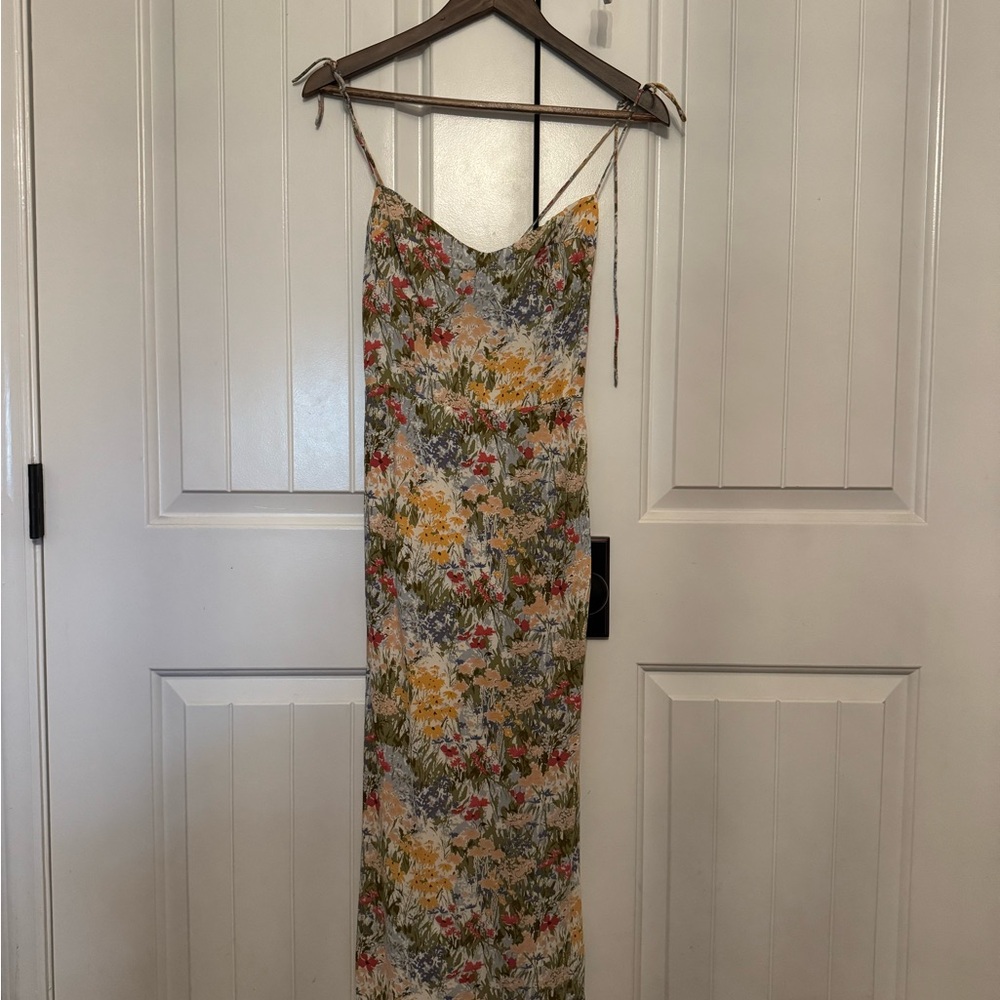 Kourtney Floral Spaghetti Strap Maxi Dress